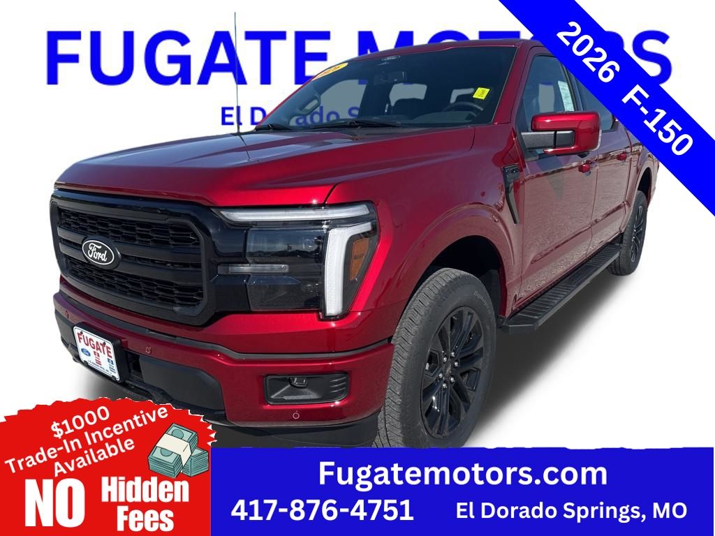 Ruby Red Metallic Tinted Clearcoat 2026 Ford F-150 Pickup Truck Four-Wheel Drive Automatic