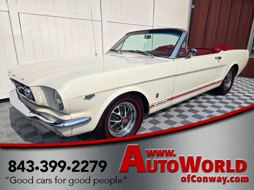 White 1965 Ford Mustang Coupe  4-Speed Automatic