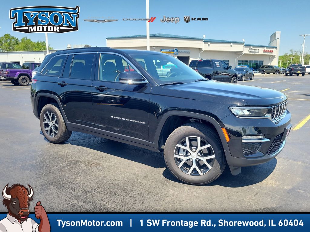 Diamond Black Crystal Pearlcoat 2025 Jeep Grand Cherokee Limited 4WD SUV / Crossover Four-Wheel Drive 8-Speed Automatic