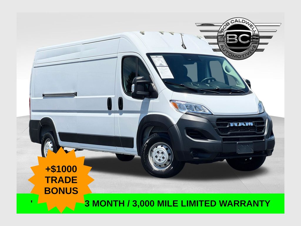 Bright White Clearcoat 2023 RAM ProMaster Van Front-Wheel Drive 9-Speed Automatic