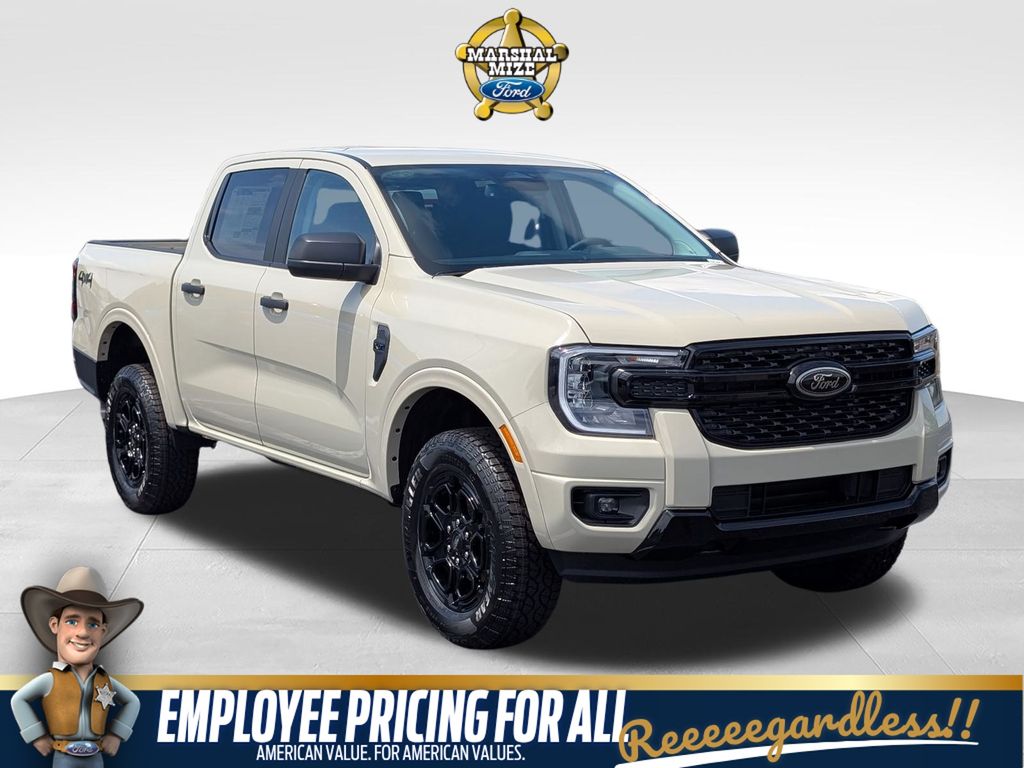 Desert Sand 2026 Ford Ranger XLT SuperCrew 4WD Pickup Truck Four-Wheel Drive Automatic