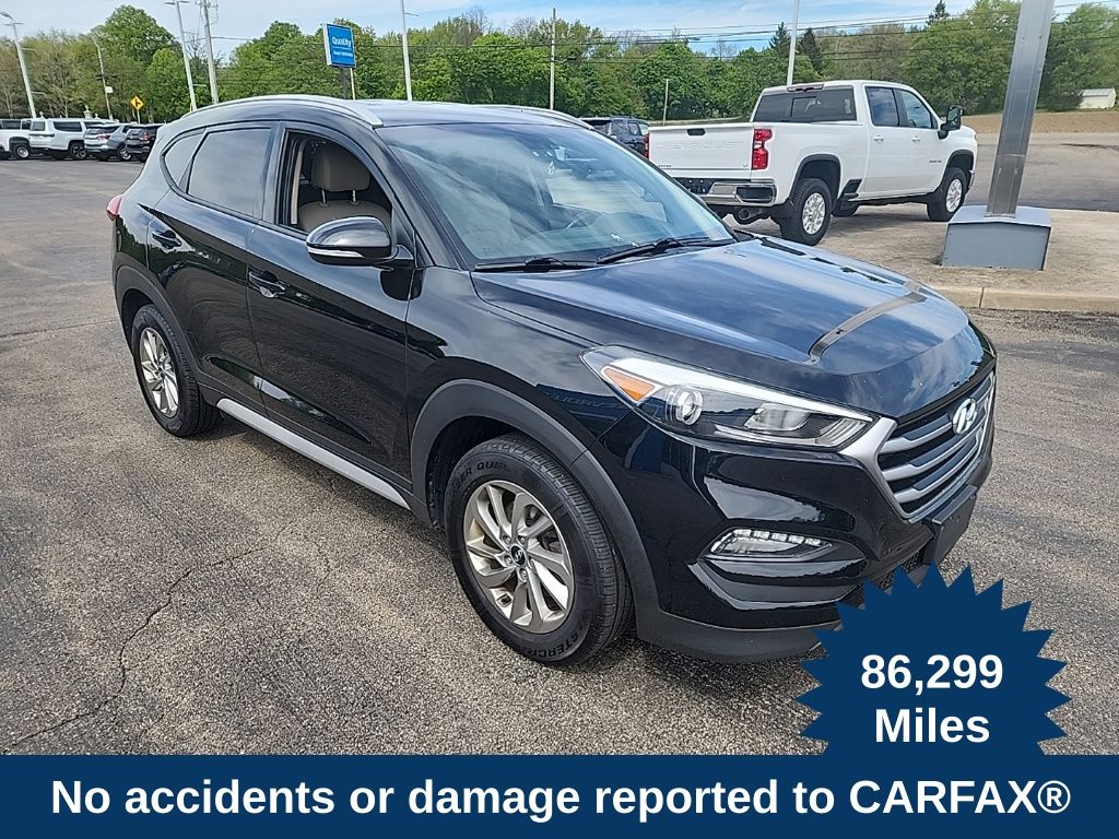 Black Noir Pearl 2018 Hyundai Tucson 2.0L SEL Plus AWD SUV / Crossover All-Wheel Drive 6-Speed Automatic