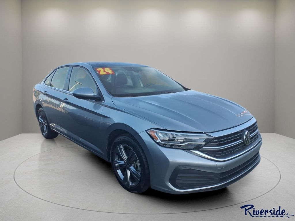 Silver 2024 Volkswagen Jetta Sedan Front-Wheel Drive 8-Speed Automatic