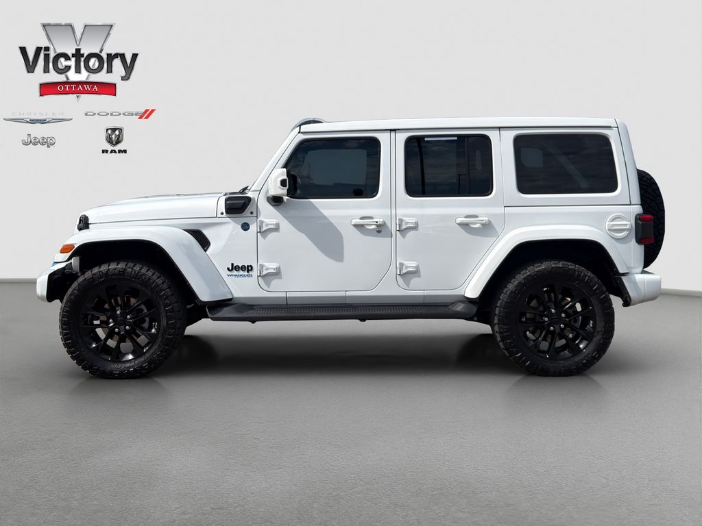 Used 2021 White Jeep Unlimited Sahara High Altitude 4xe image 3