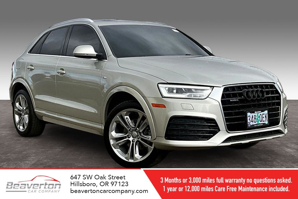Silver Metallic 2018 Audi Q3 2.0T quattro Premium Plus SUV / Crossover All-Wheel Drive 6-Speed Automatic