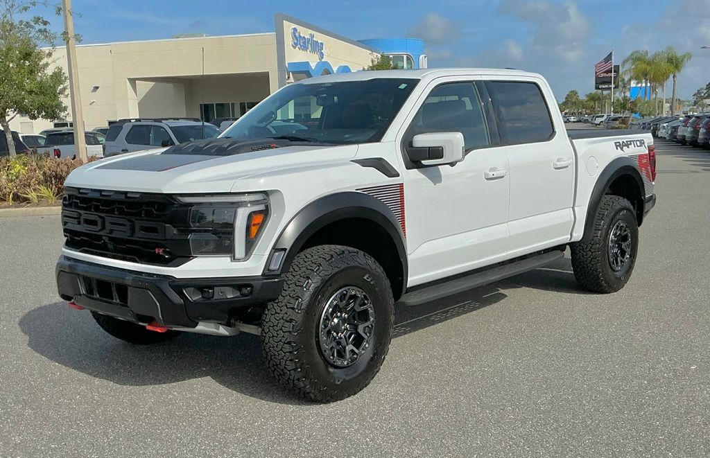 Oxford White 2025 Ford F-150 Raptor SuperCrew 4WD Pickup Truck Four-Wheel Drive Automatic