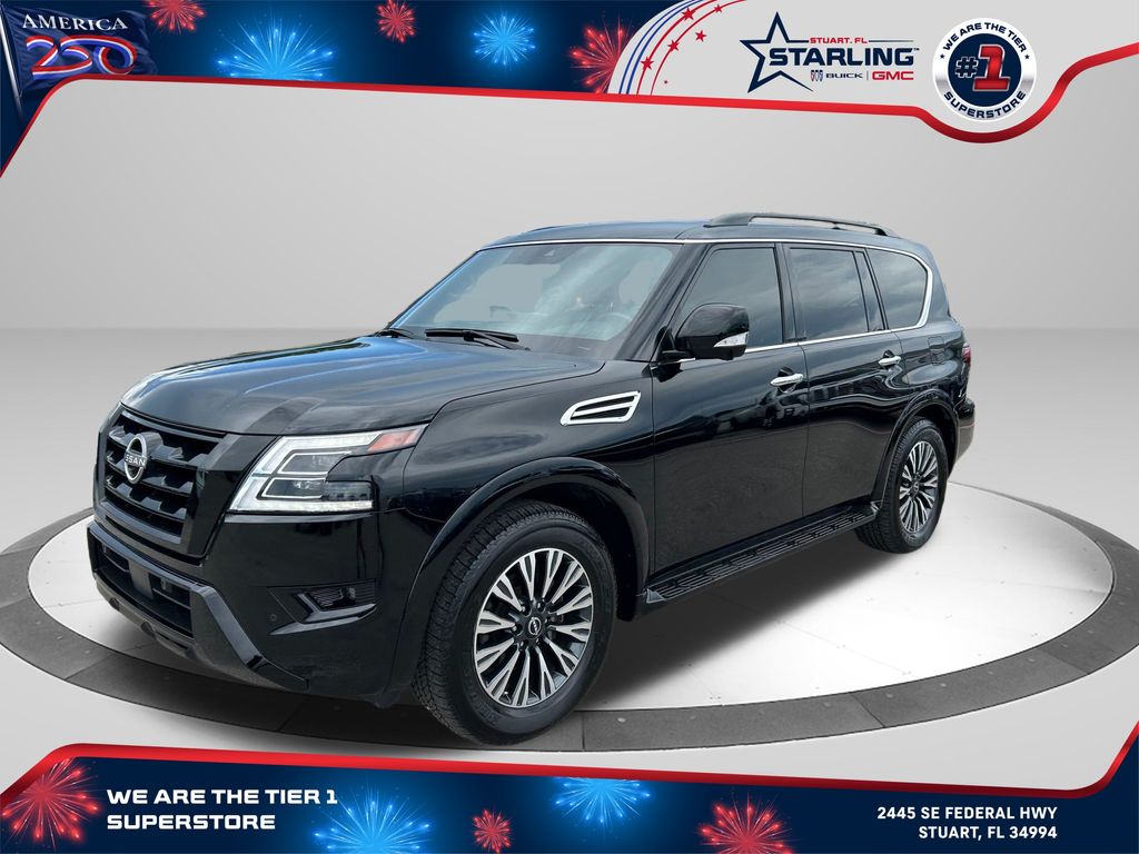 Super Black 2024 Nissan Armada SUV / Crossover 4X2 7-Speed Automatic