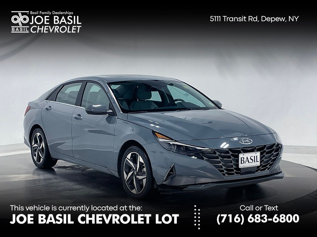 Electric Shadow 2023 Hyundai Elantra Hybrid Limited FWD Sedan Front-Wheel Drive 6-Speed Dual Clutch