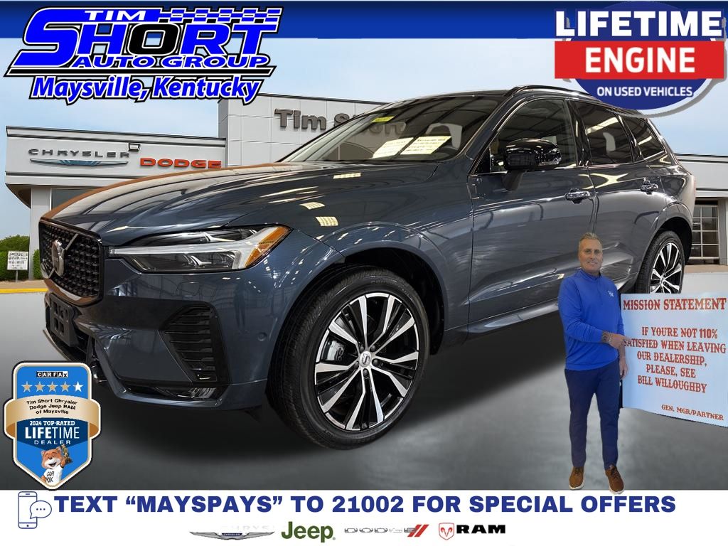 Denim Blue Metallic 2025 Volvo XC60 B5 Plus Dark Theme AWD SUV / Crossover All-Wheel Drive Automatic