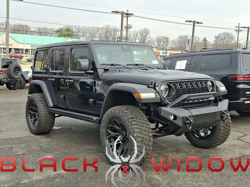 Black Clearcoat 2025 Jeep Wrangler Willys 4-Door 4WD SUV / Crossover Four-Wheel Drive 8-Speed Automatic