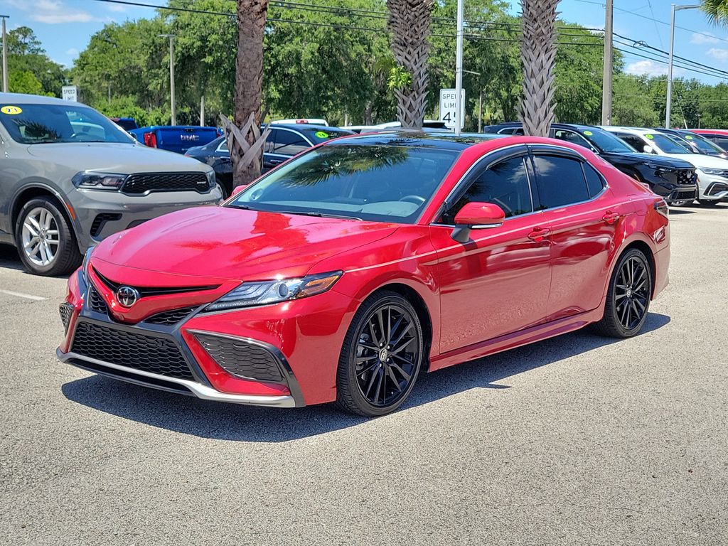 Red 2022 Toyota Camry Sedan Front-Wheel Drive 8-Speed Automatic