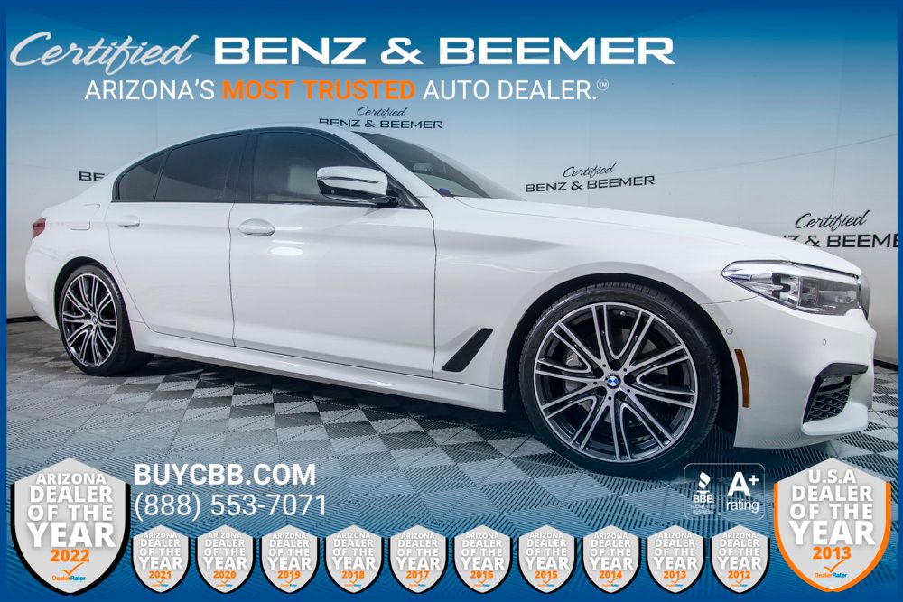 Alpine White 2019 BMW 5 Series 540i Sedan RWD Sedan Rear-Wheel Drive 8-Speed Automatic