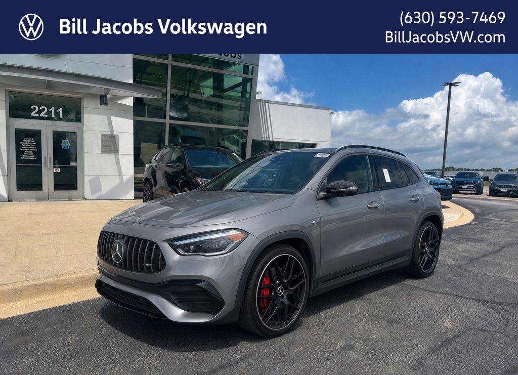 Mountain Gray Metallic 2021 Mercedes-Benz GLA AMG 45 4MATIC SUV / Crossover All-Wheel Drive 8-Speed Automatic