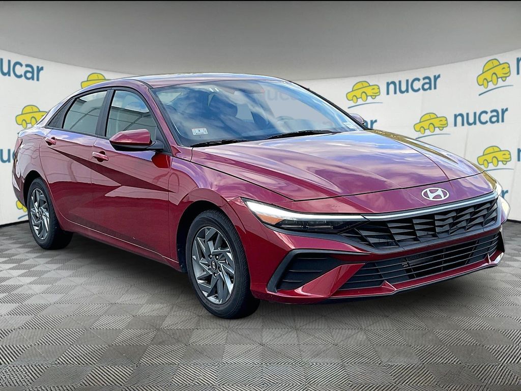 Ultimate Red 2024 Hyundai Elantra Sedan Front-Wheel Drive Continuously Variable Transmission