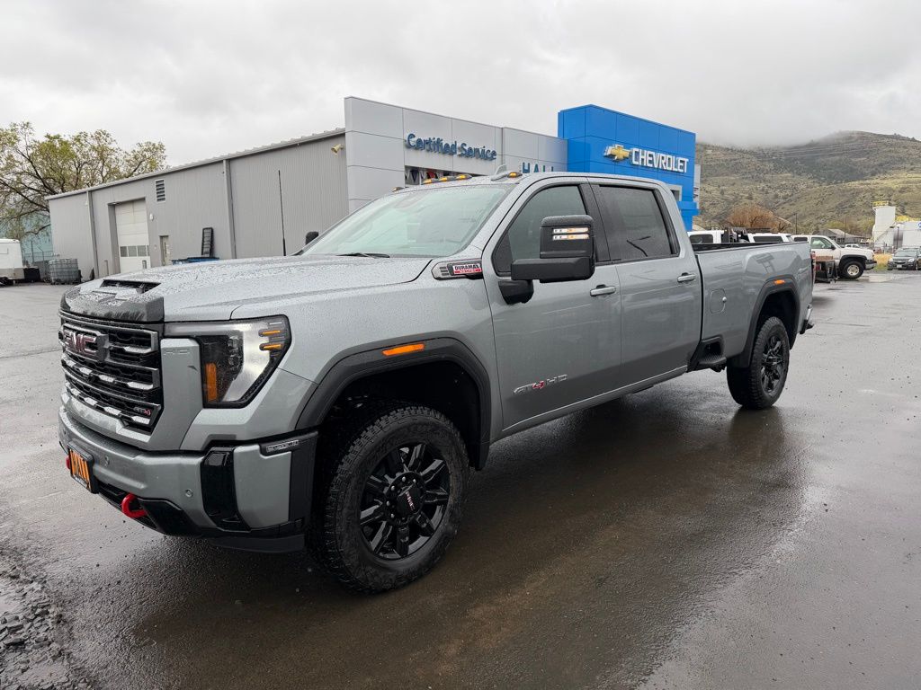 Sterling Metallic 2026 GMC Sierra 3500HD AT4 Crew Cab 4WD Pickup Truck Four-Wheel Drive Automatic