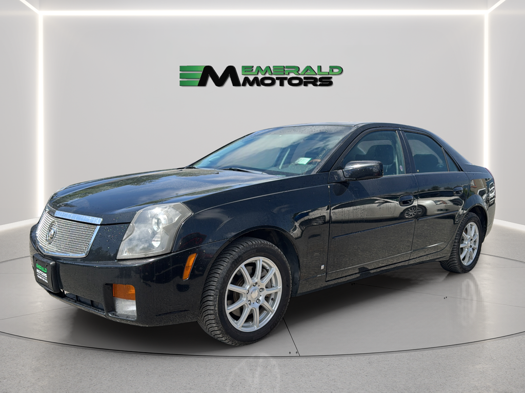 Black 2007 Cadillac CTS Sedan Rear-Wheel Drive Automatic