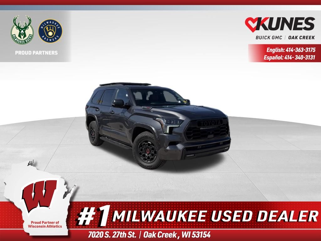 Magnetic Gray Metallic 2025 Toyota Sequoia TRD Pro 4WD SUV / Crossover Four-Wheel Drive Automatic