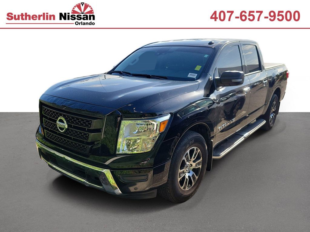 Super Black 2020 Nissan Titan Pickup Truck 4X2 9-Speed Automatic