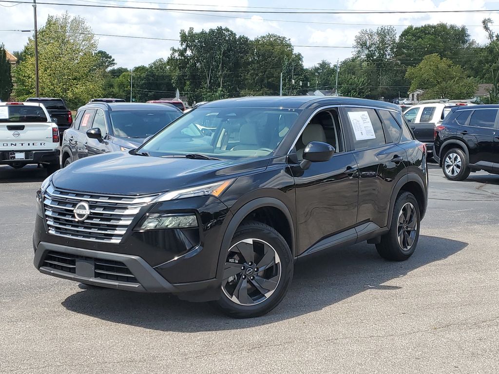 Super Black 2024 Nissan Rogue SUV / Crossover Front-Wheel Drive Continuously Variable Transmission