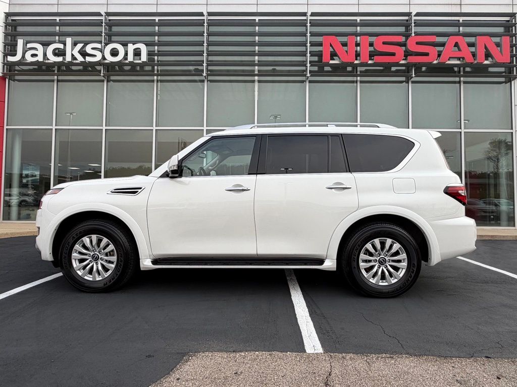 Aspen White Tricoat 2024 Nissan Armada SUV / Crossover Four-Wheel Drive 7-Speed Automatic