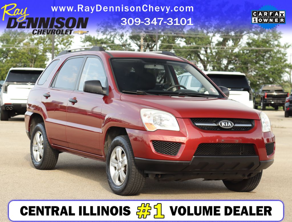 Volcanic Red 2009 Kia Sportage SUV / Crossover Front-Wheel Drive 4-Speed Automatic Overdrive