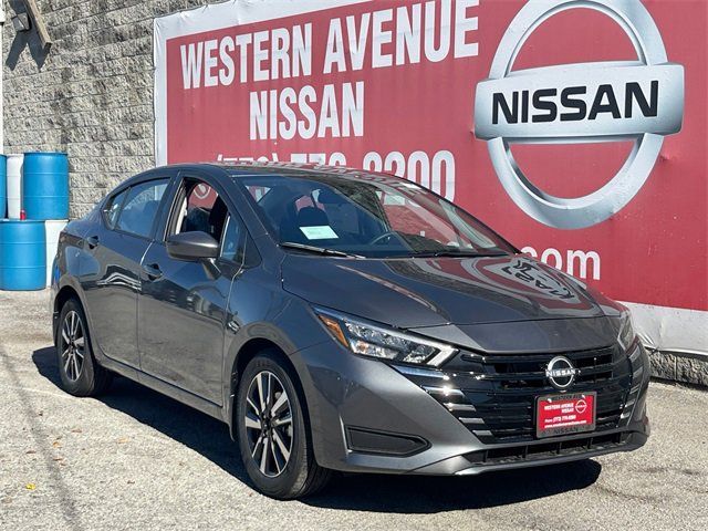 Gray (Gun Metallic) 2025 Nissan Versa SV FWD Sedan Front-Wheel Drive Continuously Variable Transmission