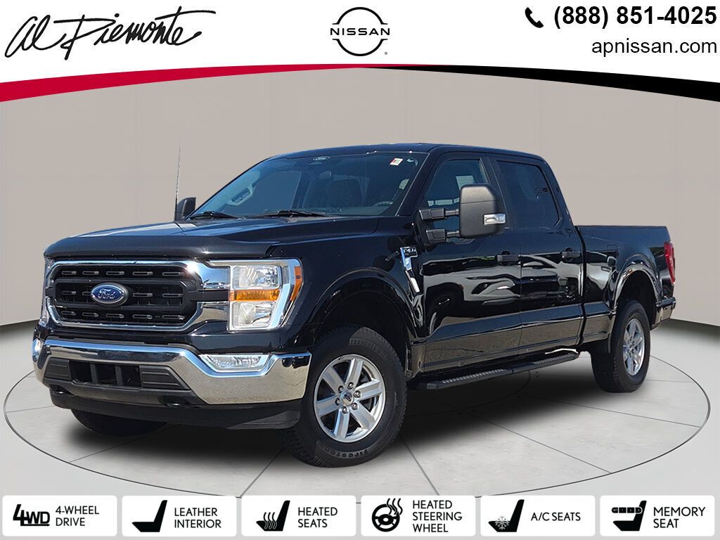 Black 2022 Ford F-150 Pickup Truck Four-Wheel Drive Automatic