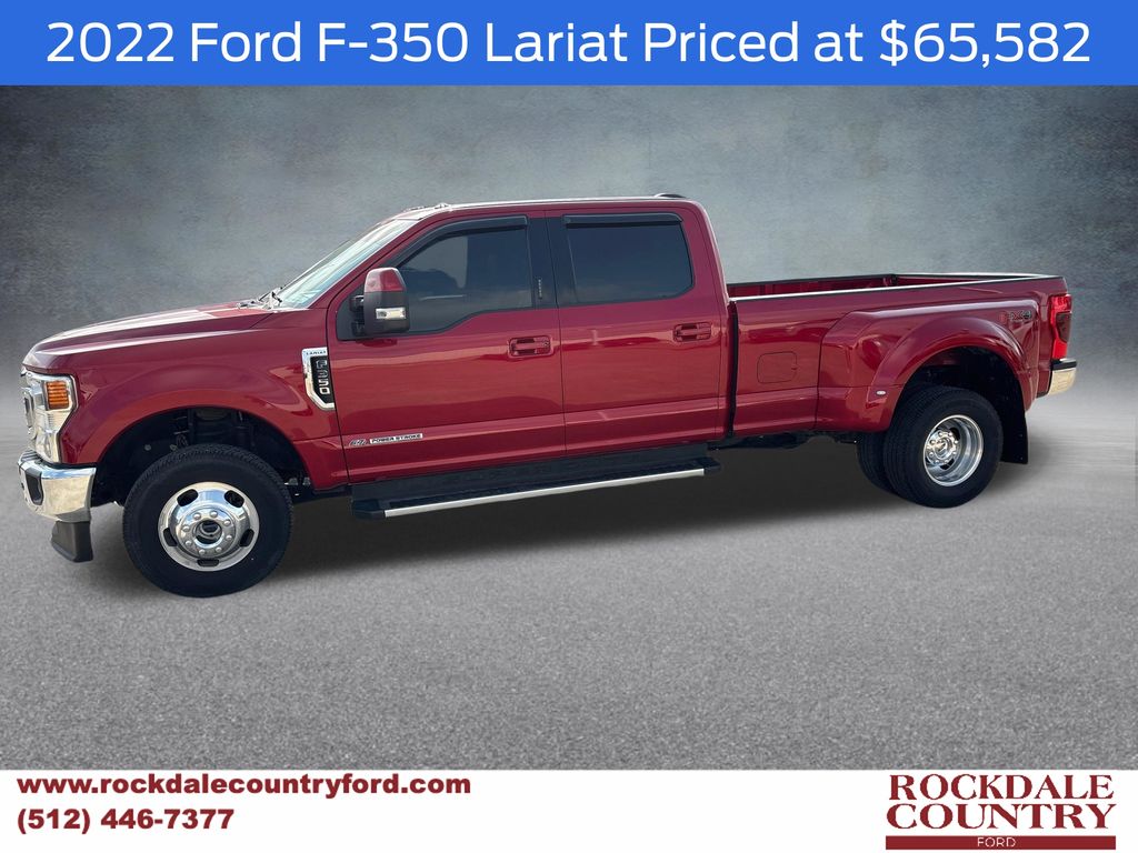 Red Metallic 2022 Ford F-350 Super Duty Pickup Truck Four-Wheel Drive Automatic