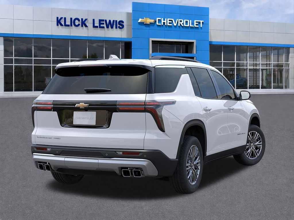 2026 Chevrolet Traverse LT White at Klick Lewis Buick Chevrolet