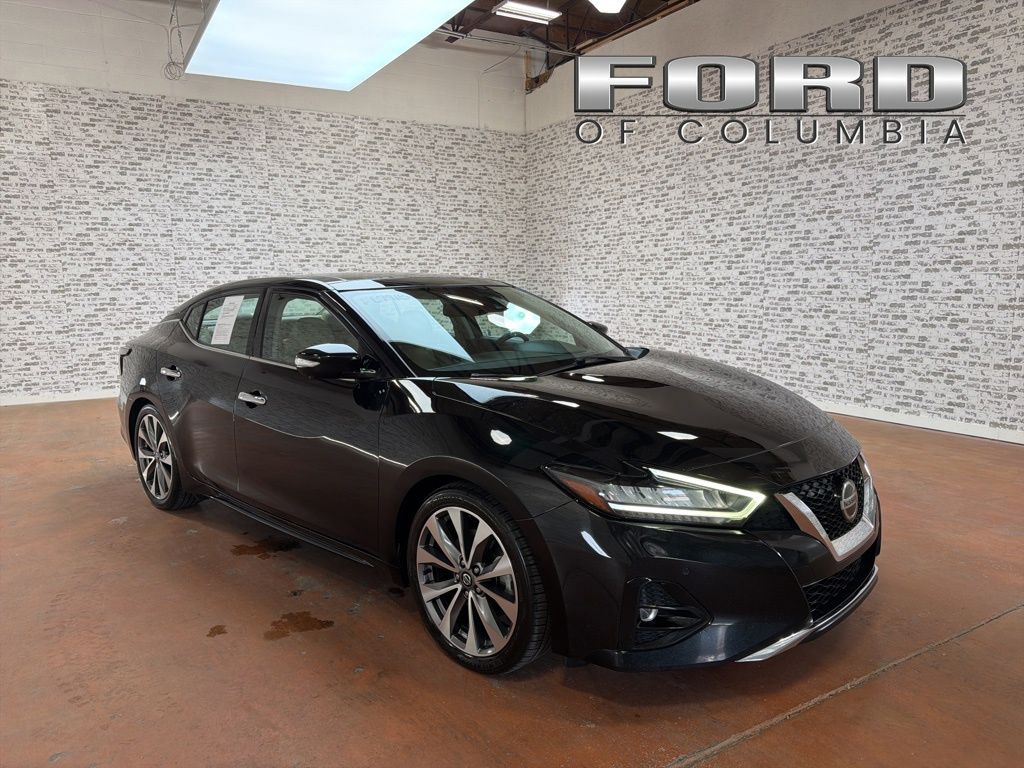 Super Black 2022 Nissan Maxima Sedan Front-Wheel Drive Continuously Variable Transmission