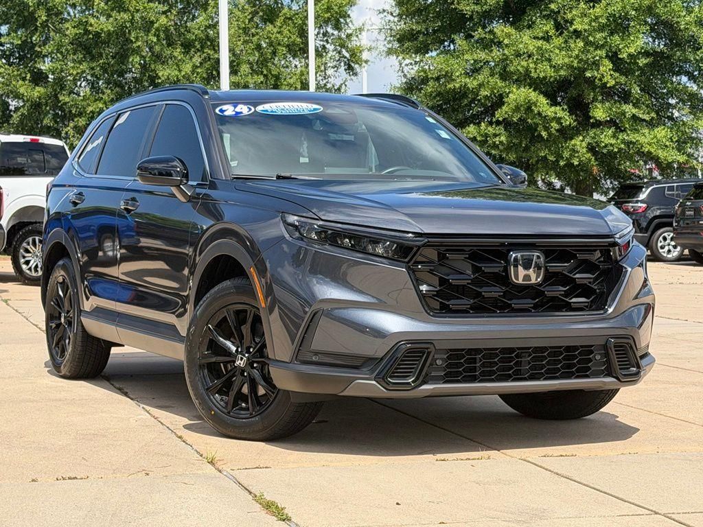 Meteorite Gray Metallic 2024 Honda CR-V Hybrid SUV / Crossover All-Wheel Drive Continuously Variable Transmission