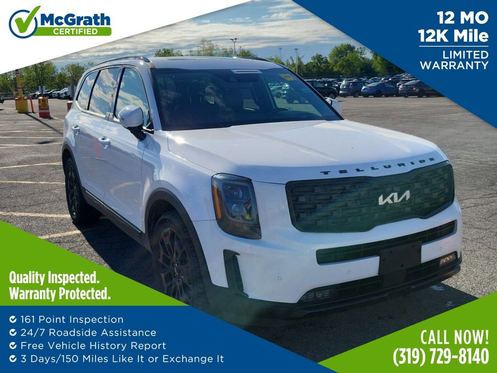 Glacial White Pearl 2022 Kia Telluride SUV / Crossover All-Wheel Drive 8-Speed Automatic