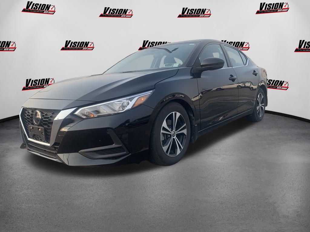 Super Black 2020 Nissan Sentra Sedan Front-Wheel Drive Continuously Variable Transmission