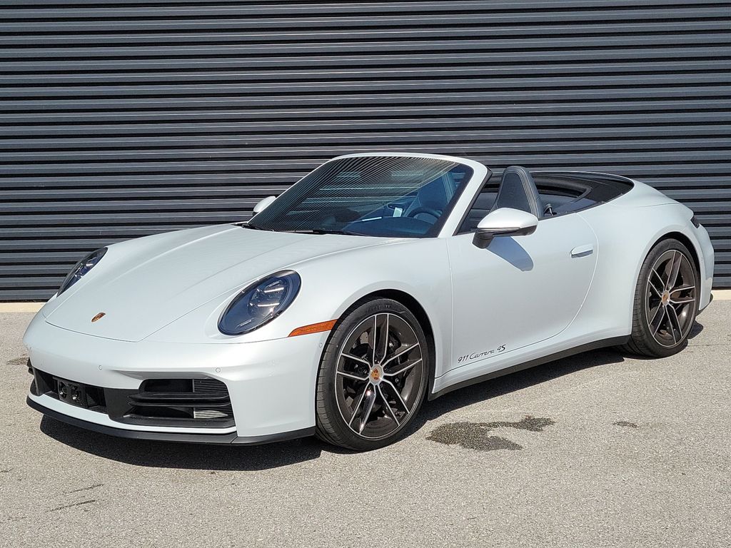 Gray (Ice Grey Metallic) 2026 Porsche 911 Convertible All-Wheel Drive 8-Speed Automatic