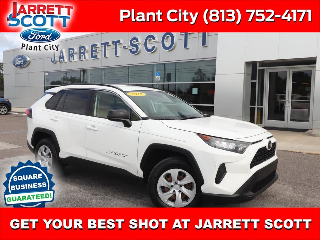 Super White 2019 Toyota RAV4 LE FWD SUV / Crossover Front-Wheel Drive 8-Speed Automatic