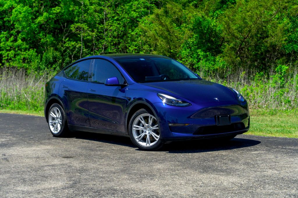 Deep Blue Metallic 2022 Tesla Model Y Long Range AWD SUV / Crossover All-Wheel Drive 1-Speed Automatic