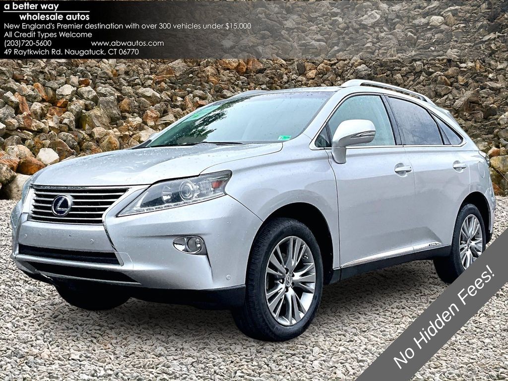Silver 2013 Lexus RX Hybrid SUV / Crossover All-Wheel Drive Continuously Variable Transmission