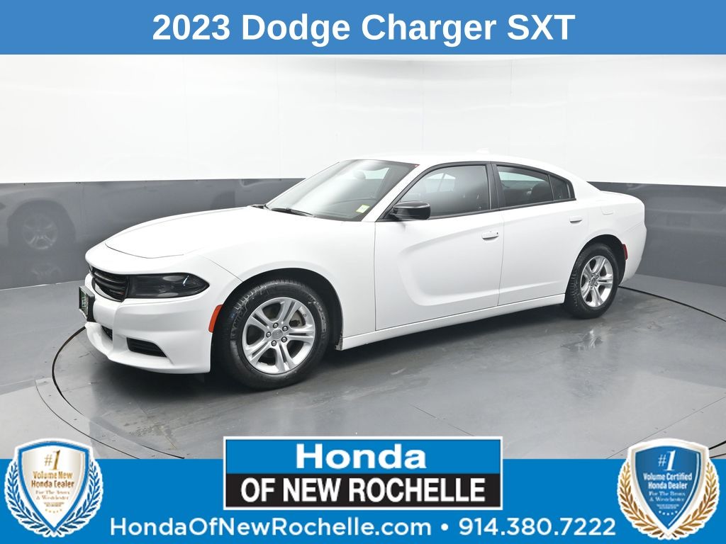 White Knuckle Clearcoat 2023 Dodge Charger SXT RWD Sedan Rear-Wheel Drive 8-Speed Automatic