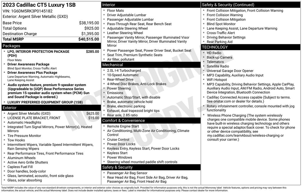 Used Car 2023 Cadillac Ct5  Luxury For Sale Under $30,000 In Austin, Texas