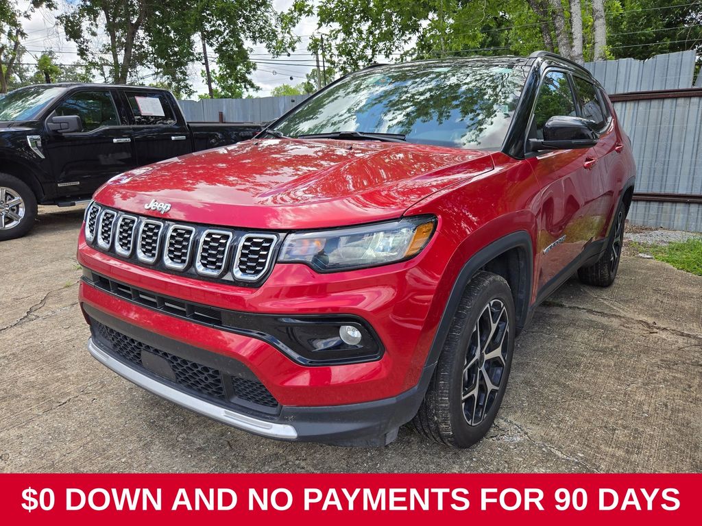 Red 2025 Jeep Compass SUV / Crossover Four-Wheel Drive 8-Speed Automatic