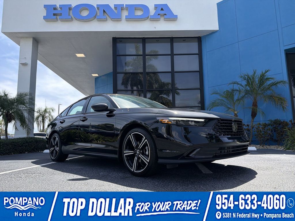 Crystal Black Pearl 2026 Honda Accord Sedan Front-Wheel Drive Continuously Variable Transmission