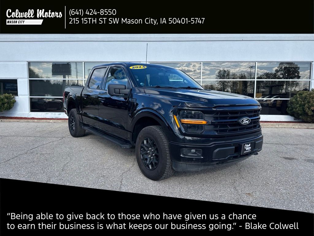 Agate Black Metallic 2024 Ford F-150 Pickup Truck Four-Wheel Drive Automatic