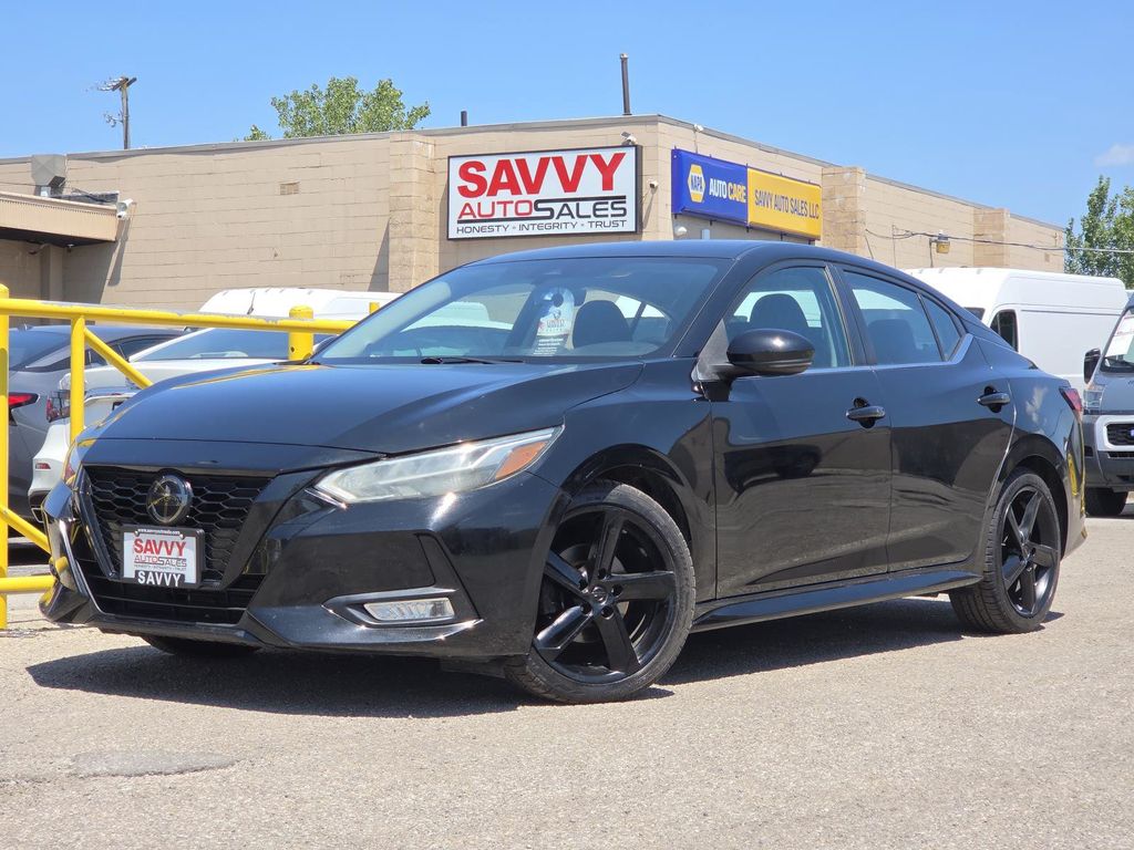 Super Black 2022 Nissan Sentra Sedan Front-Wheel Drive Continuously Variable Transmission