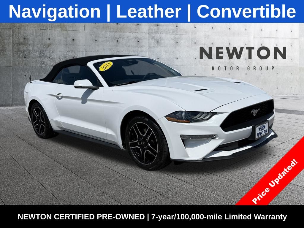 Oxford White 2023 Ford Mustang EcoBoost Premium Convertible RWD Convertible Rear-Wheel Drive Automatic
