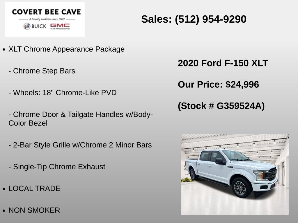 Used Car 2020 Ford F-150  Xlt For Sale Under $25,000 In Austin, Texas