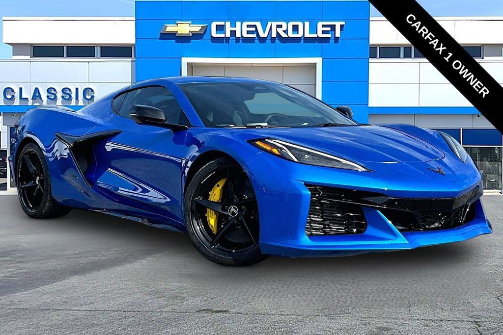 Riptide Blue Metallic 2025 Chevrolet Corvette E-Ray Coupe All-Wheel Drive 8-Speed Dual Clutch