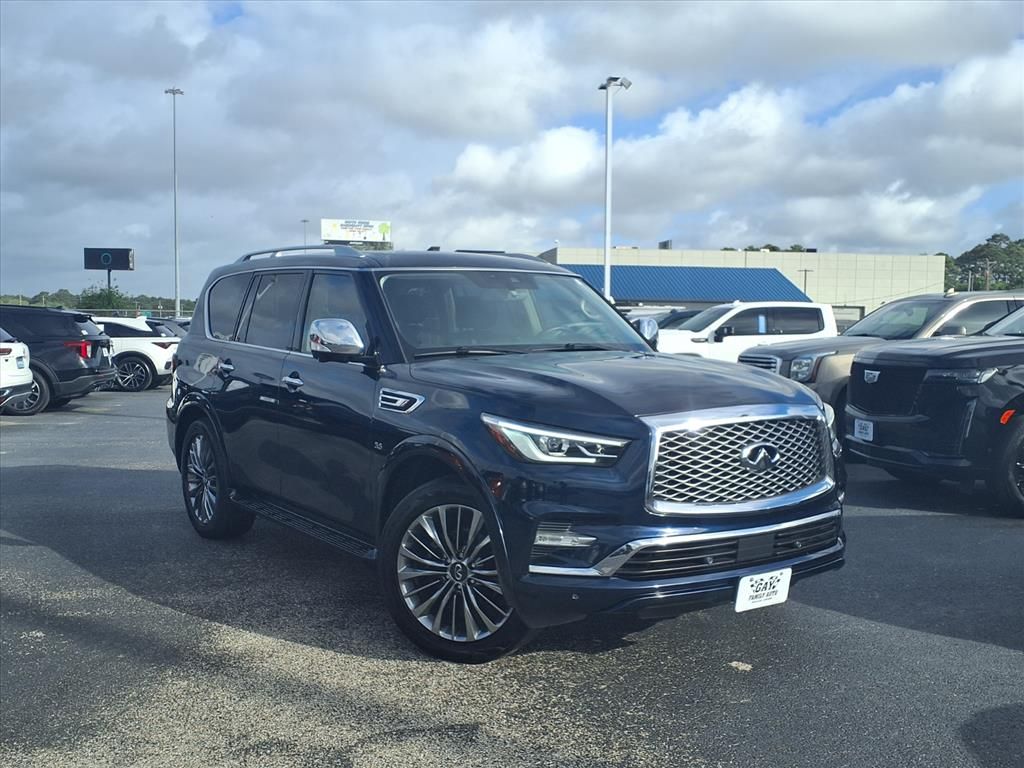 Blue 2019 INFINITI QX80 Luxe RWD SUV / Crossover Rear-Wheel Drive 7-Speed Automatic