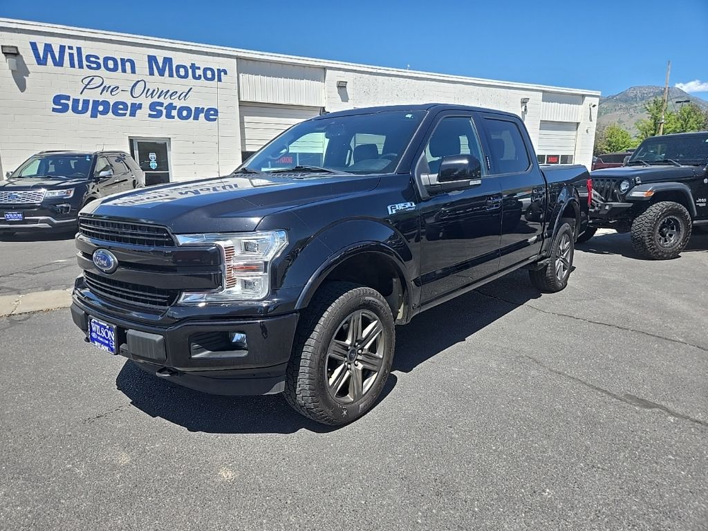 Black 2020 Ford F-150 Lariat SuperCrew 4WD Pickup Truck Four-Wheel Drive Automatic