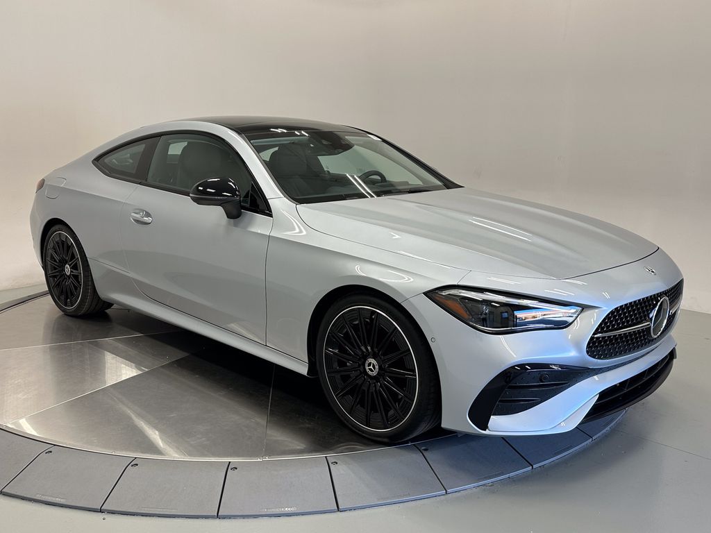 Cirrus Silver Metallic 2024 Mercedes-Benz CLE 300 4MATIC Coupe All-Wheel Drive 9-Speed Automatic