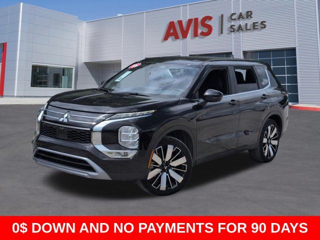 Black 2025 Mitsubishi Outlander SE FWD SUV / Crossover Front-Wheel Drive Continuously Variable Transmission